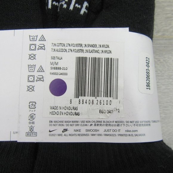 Nike Everyday Plus Cushion No Show Socks 6 Pack Mens Size 8-12 NEW - Picture 8 of 8